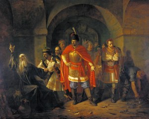 Patriarch Hermogenes Refusing to Bless the Poles (1860) by Pavel Chistyakov