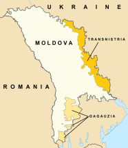 Map Of Moldova Transnistria And Gagauzia Reconsidering Russia And 