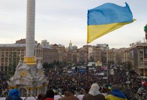Ukrainian protestors in Kiev (AP/Ivan Sekretarev)