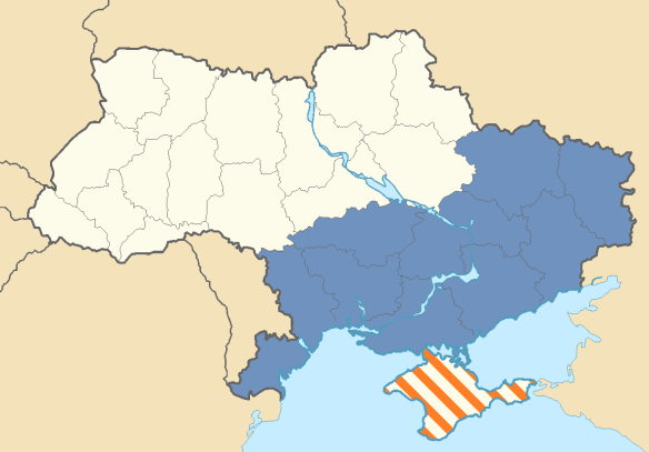 Aleksandr Dugin's Proposed Territorial Extent of the Federal State of Novorossiya
