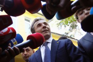 Ivanishvili after his election victory, October 2012 (David Mdzinarishvili / Reuters)