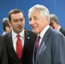 Alasania and Hagel (Getty)