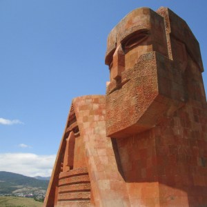We Are Our Mountains monument in Stepanakert, the capital of Nagorny Karabakh.  This statue is widely regarded as a symbol of Karabakh’s identity